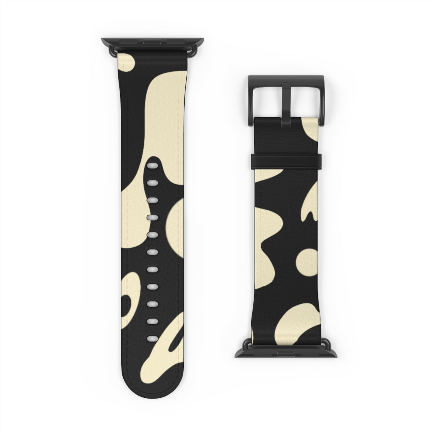 Pure Imagination Faux Leather Apple Watch Band - Smoke Signal