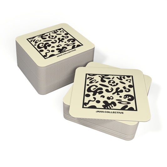 Adorn'd Coaster Set (50 or 100) - Blank Page White