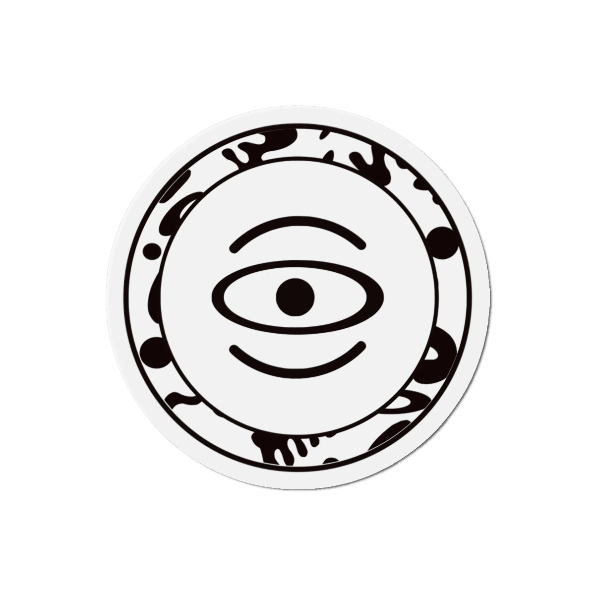 Adorn'd Logo Die Cut Magnet - Starlight White