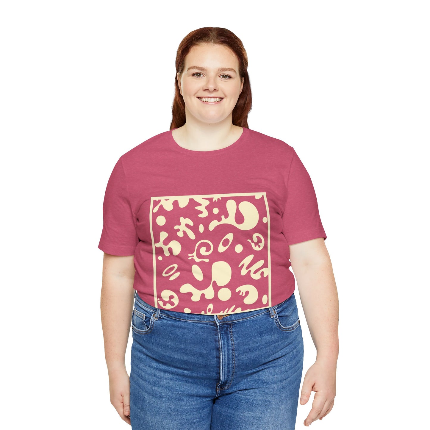 Adorn'd Unisex Jersey Short Sleeve Tee - Blank Page White Print