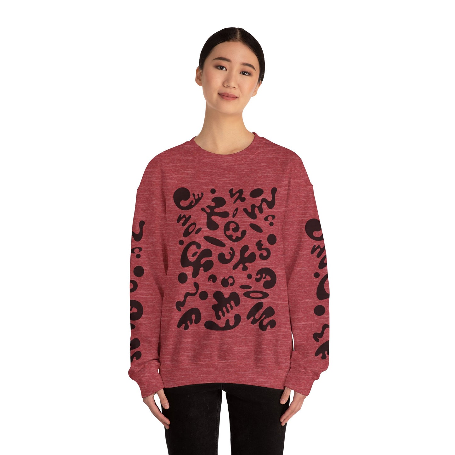 Pure Imagination Unisex Heavy Blend™ Crewneck Sweatshirt- Smoke Signal Black Print