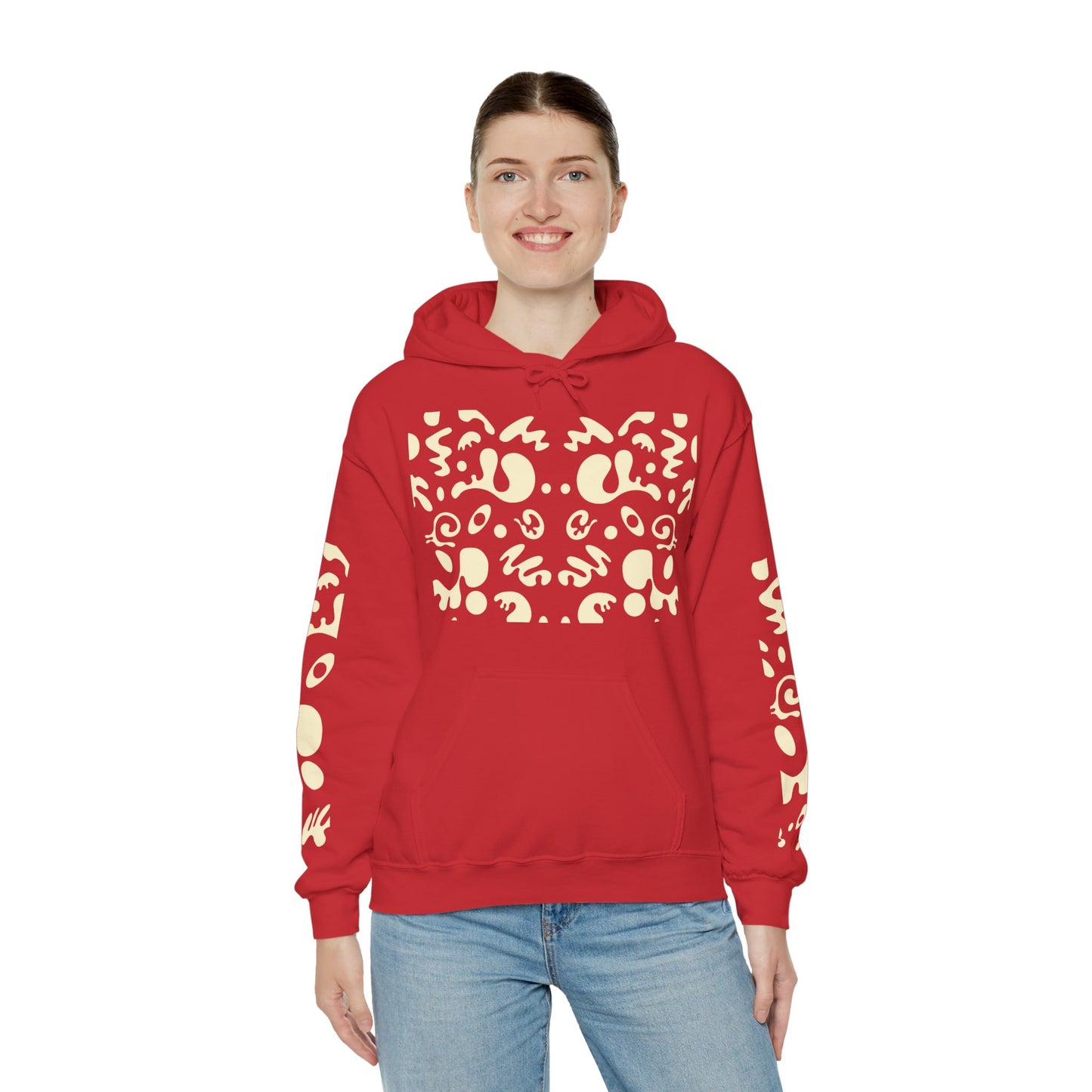 Mirror Work Unisex Heavy Blend™ Hooded Sweatshirt - Blank Page White Print