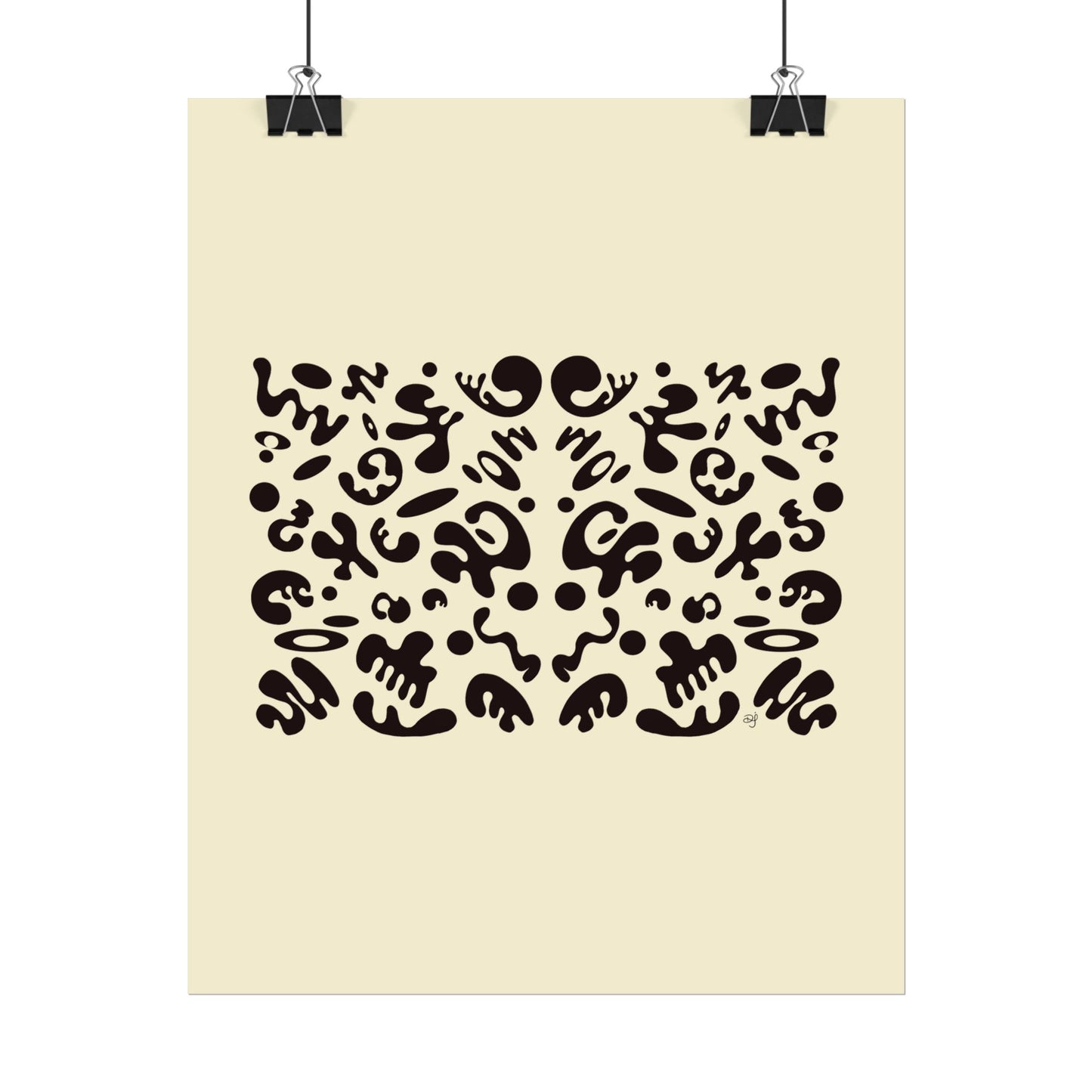 Mirror Work Rolled Poster (Portrait) - Blank Page