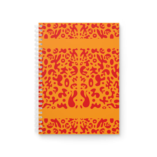 Mirror Work Color Spiral Notebook (Wide Ruled) - Heat Theory