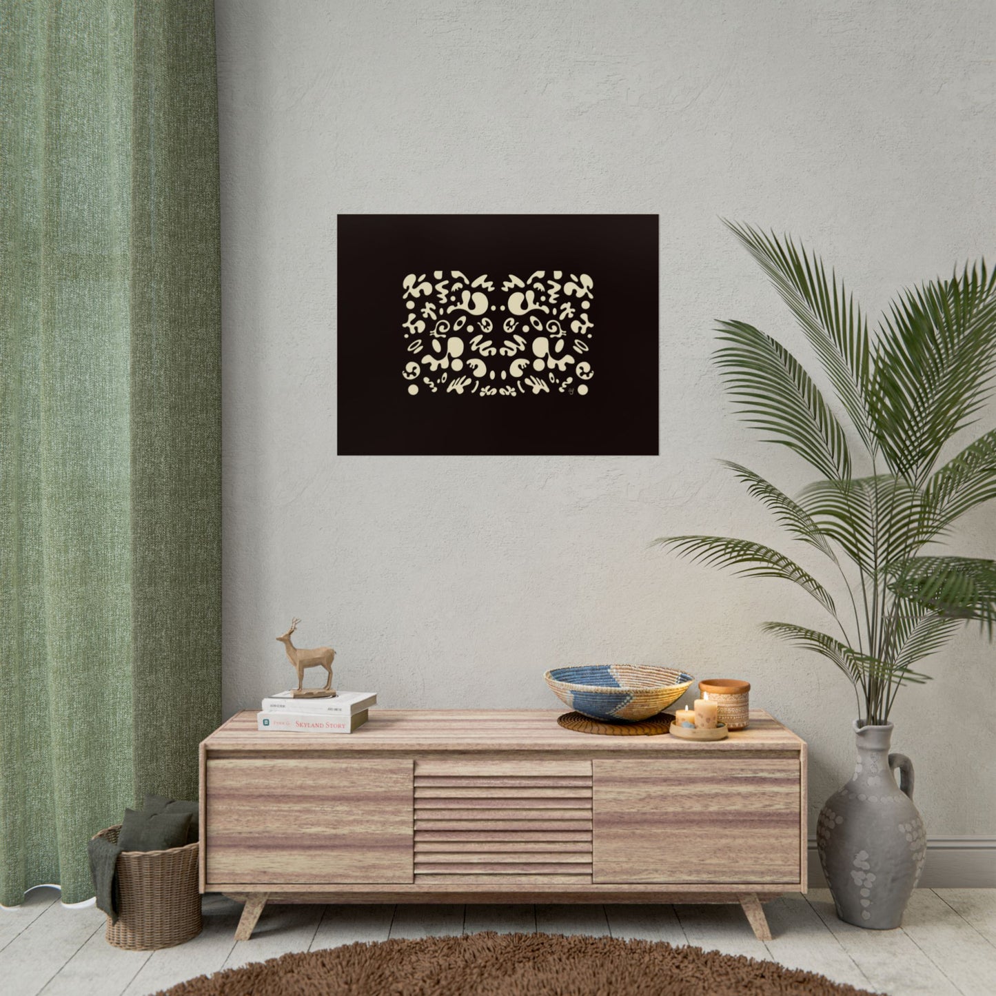 Mirror Work Rolled Poster (Landscape) - Smoke Signal