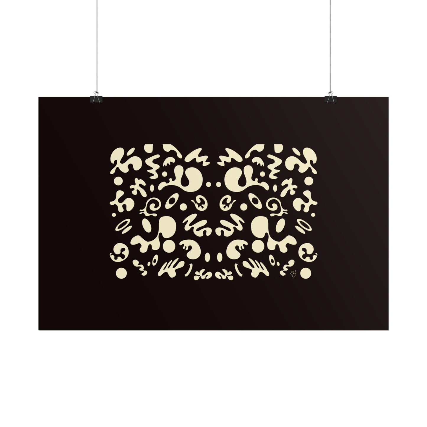 Mirror Work Rolled Poster (Landscape) - Smoke Signal