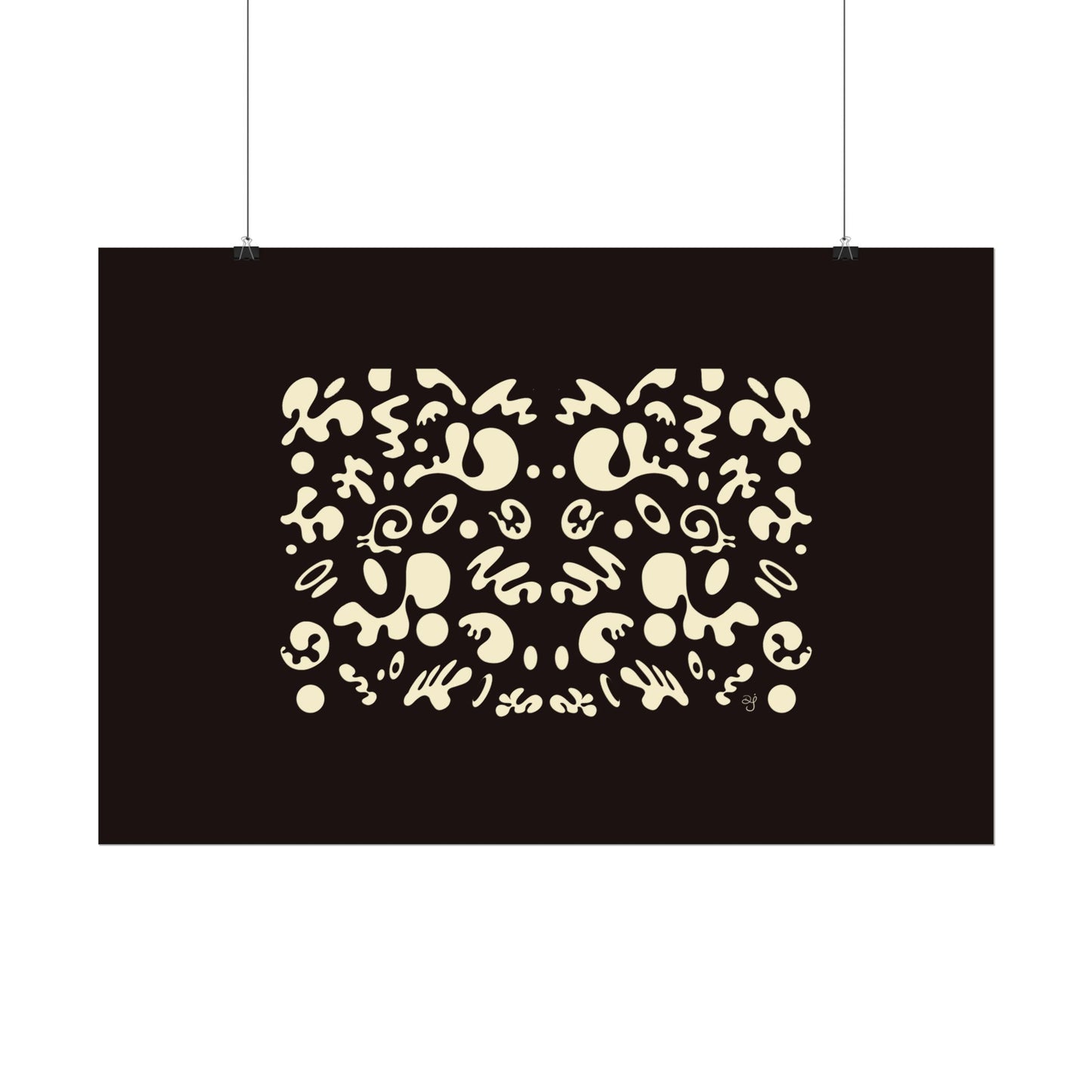 Mirror Work Rolled Poster (Landscape) - Smoke Signal