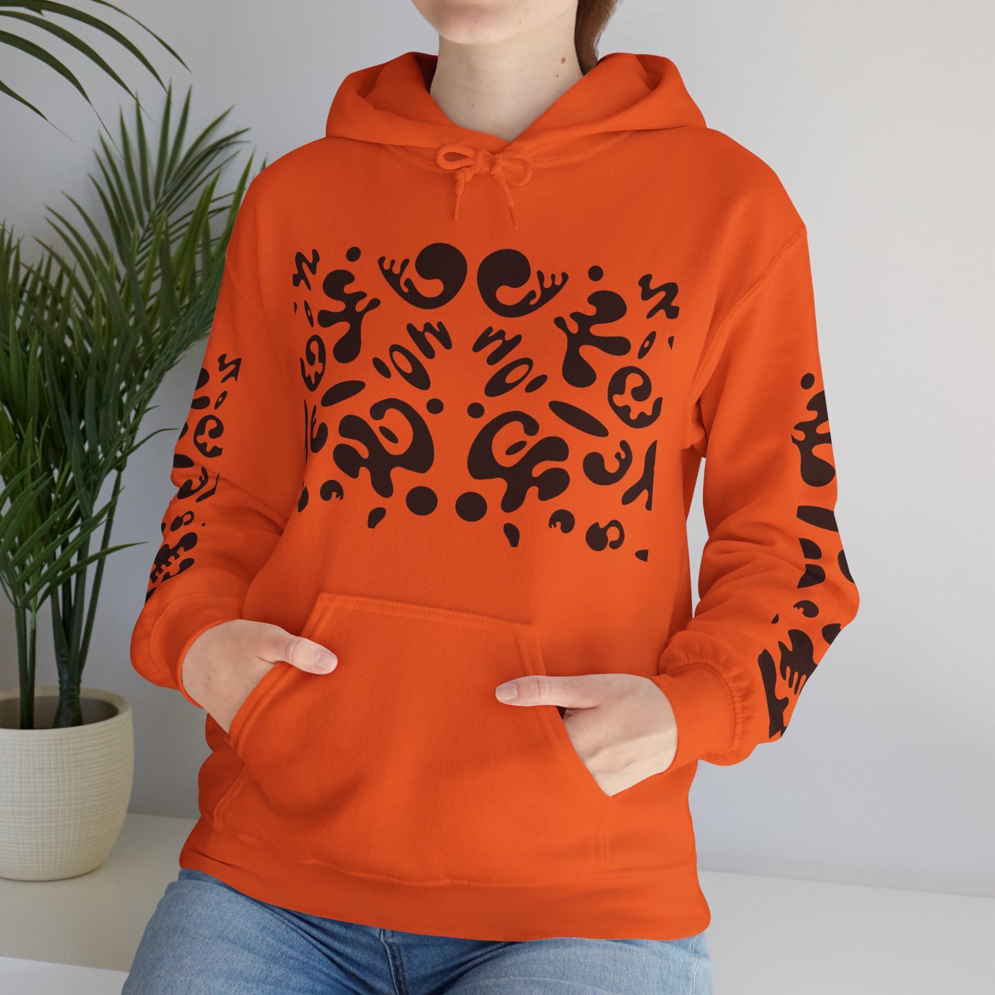 Mirror Work Unisex Heavy Blend™ Hooded Sweatshirt - Smoke Signal Black Print