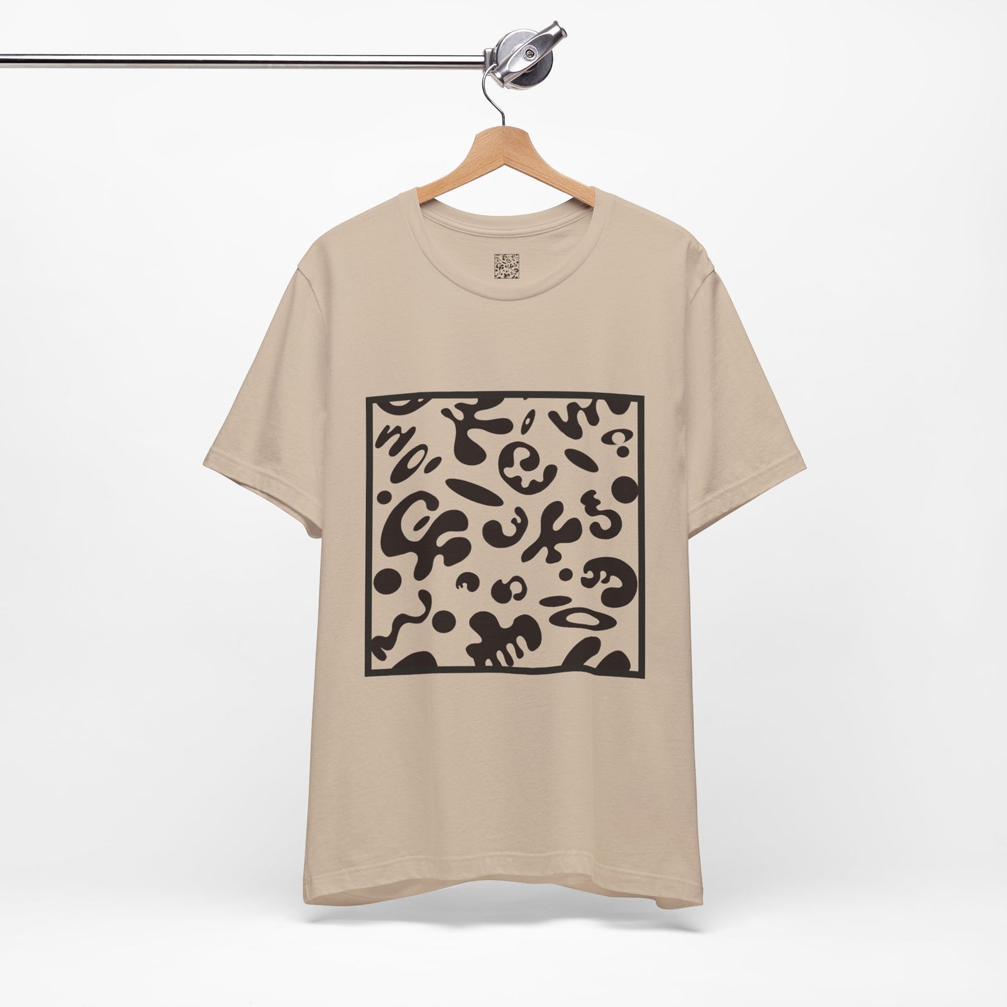 Adorn'd Unisex Jersey Short Sleeve Tee - Smoke Signal Black Print