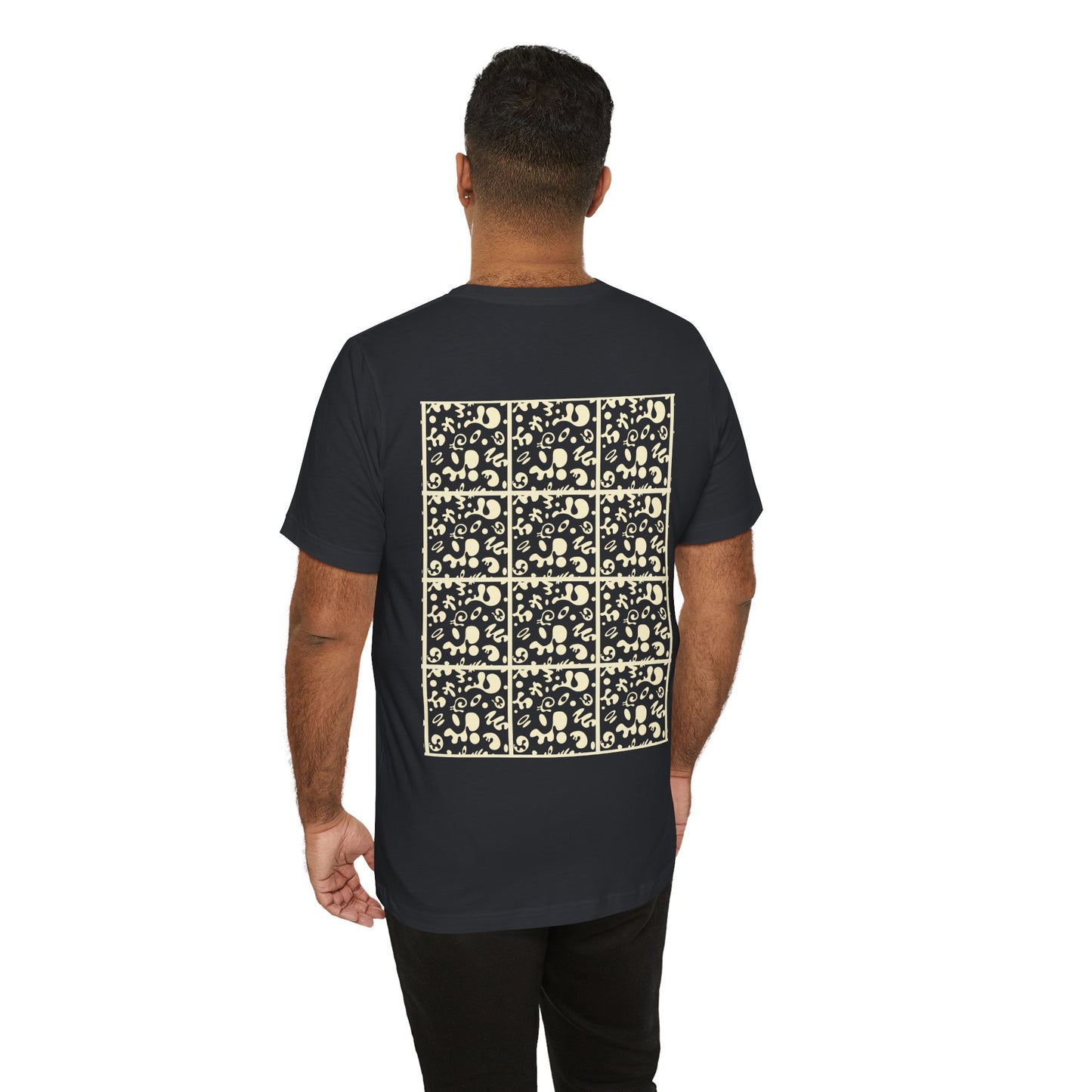 Adorn'd Unisex Jersey Short Sleeve Tee - Blank Page White Print
