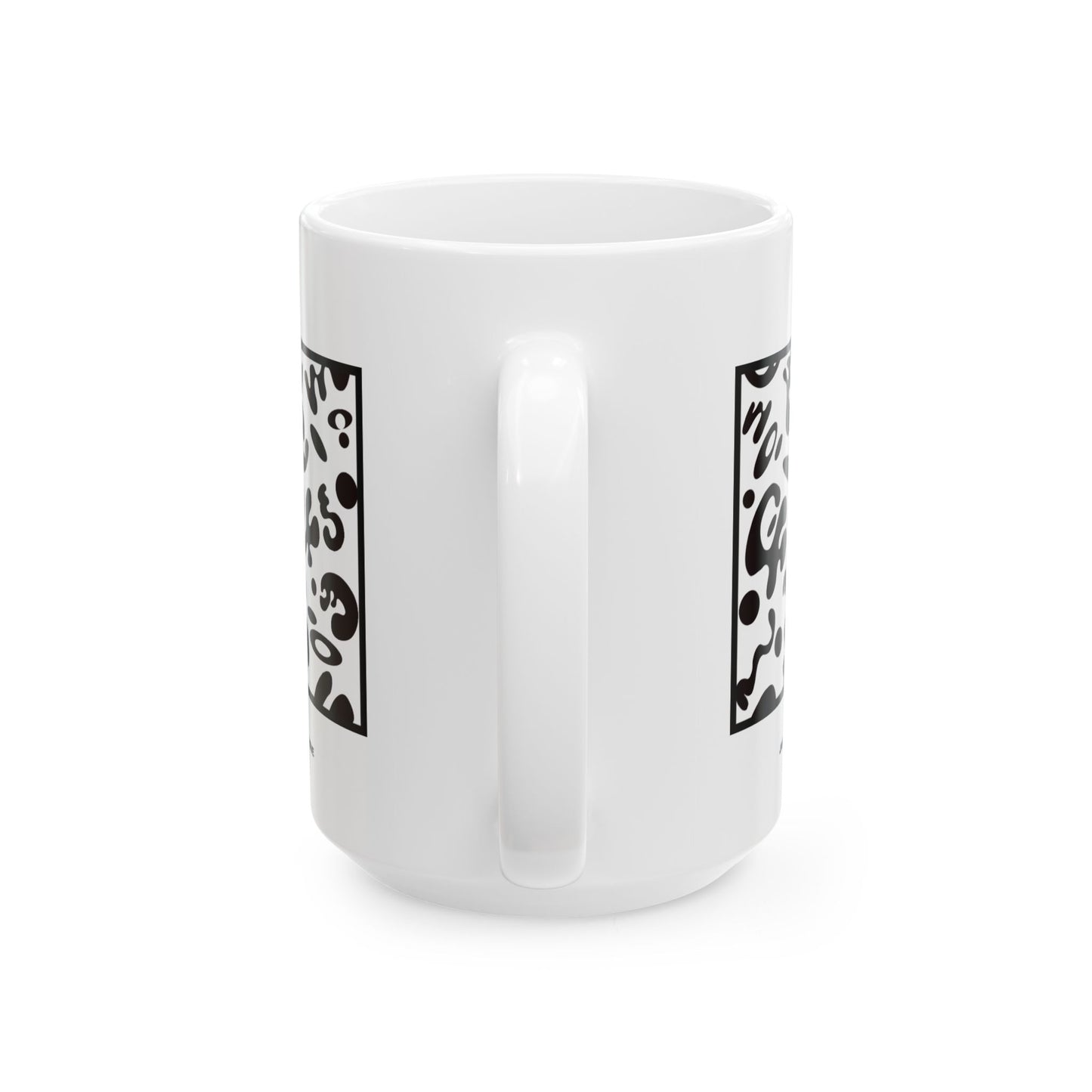 Adorn'd Minimalist Square White Ceramic Mug