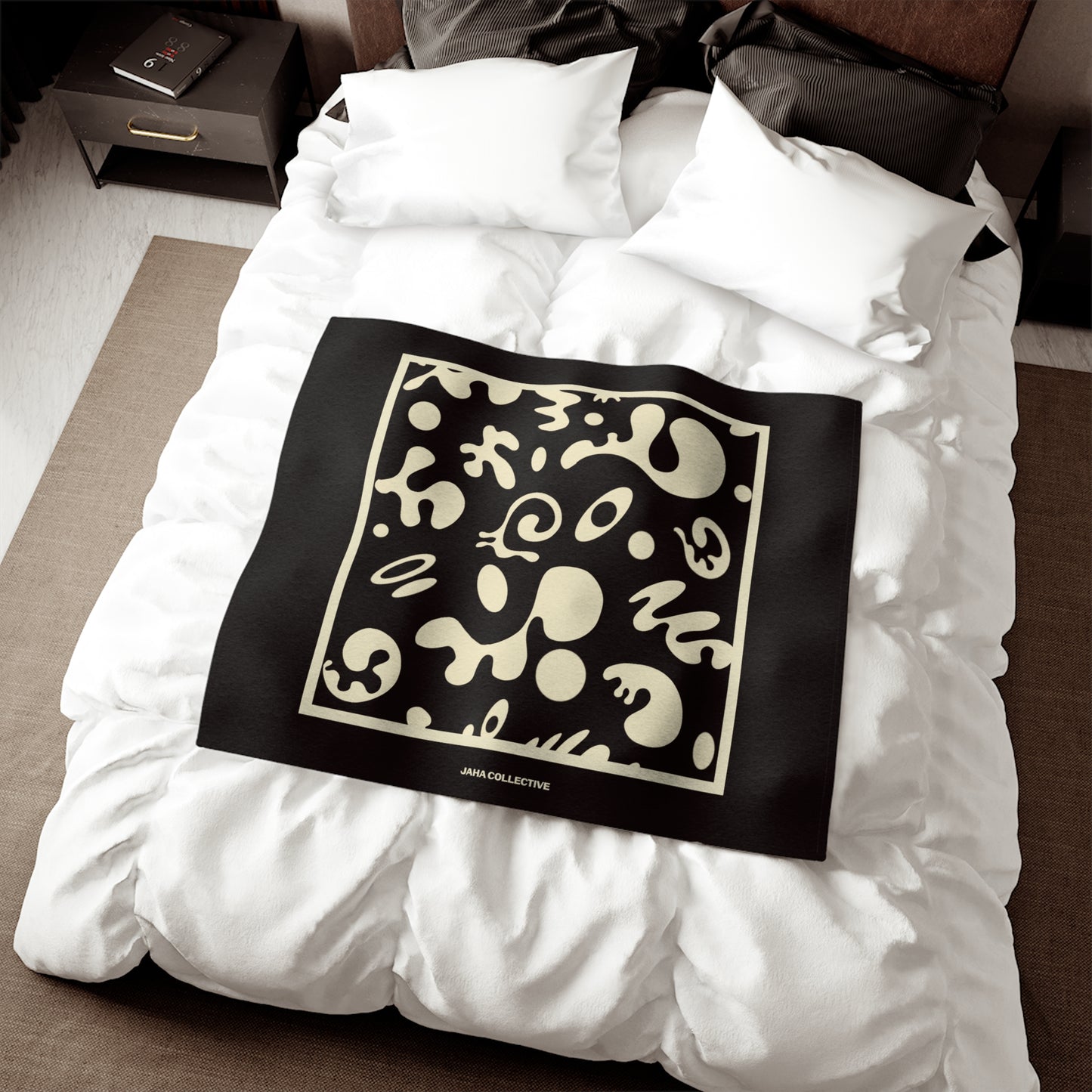 Adorn'd Minimalist Square Sweatshirt Blanket - Smoke Signal