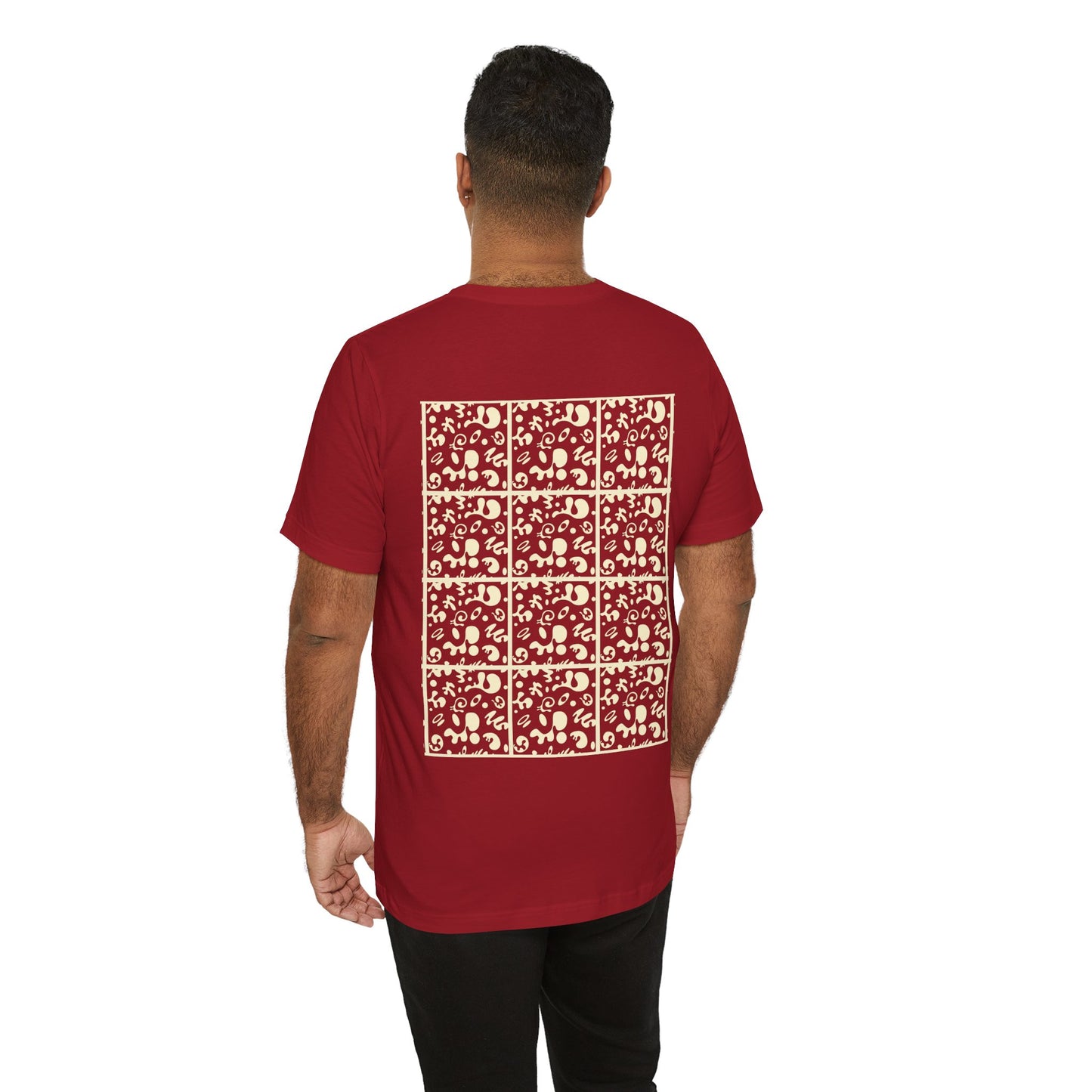 Adorn'd Unisex Jersey Short Sleeve Tee - Blank Page White Print