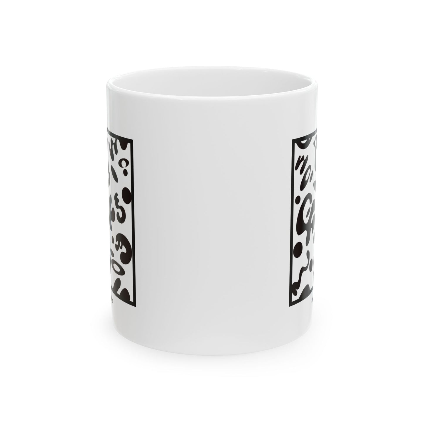 Adorn'd Minimalist Square White Ceramic Mug