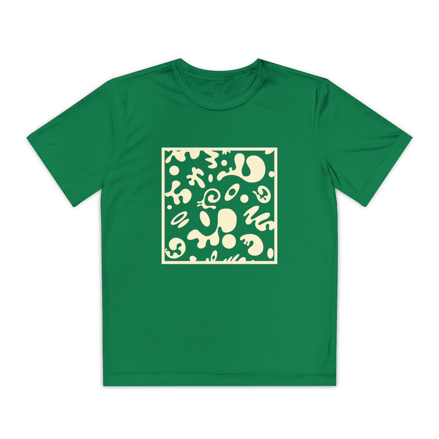 Adorn'd Youth Competitor Graphic Tee - Blank Page White