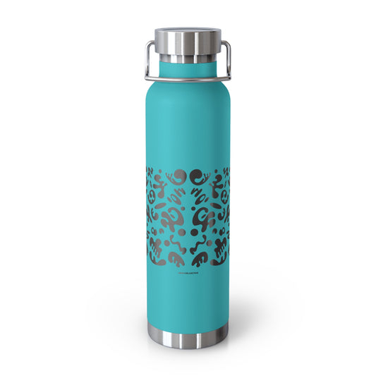 Mirror Work Copper Vacuum Insulated Water Bottle (22oz) - Smoke Signal Black