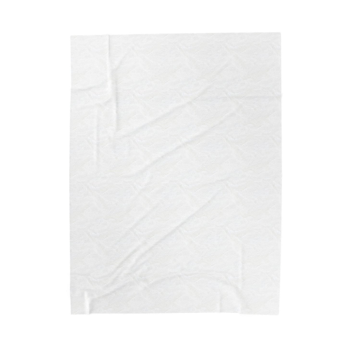 Pure Imagination Velveteen Plush Blanket - Blank Page White