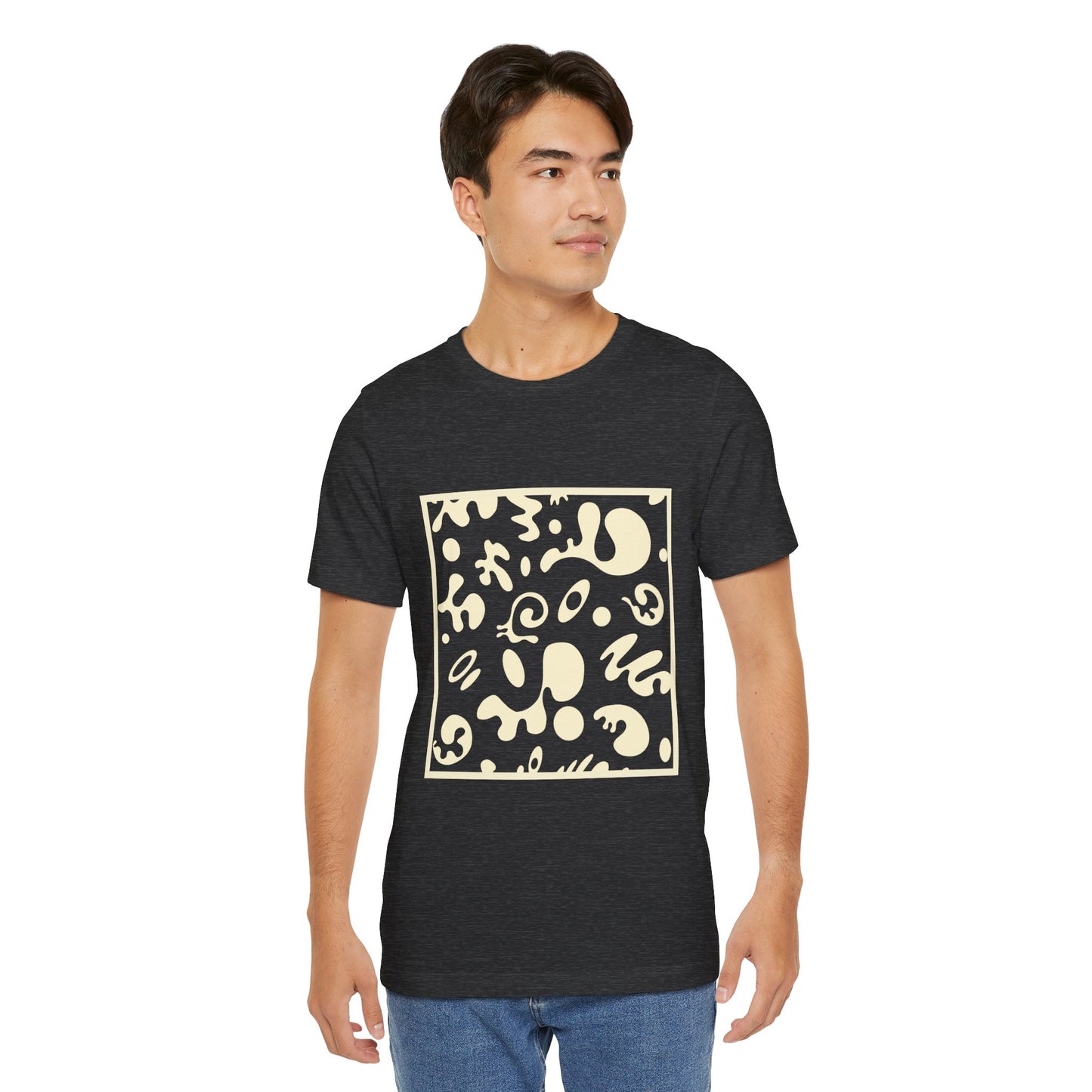 Adorn'd Unisex Jersey Short Sleeve Tee - Blank Page White Print