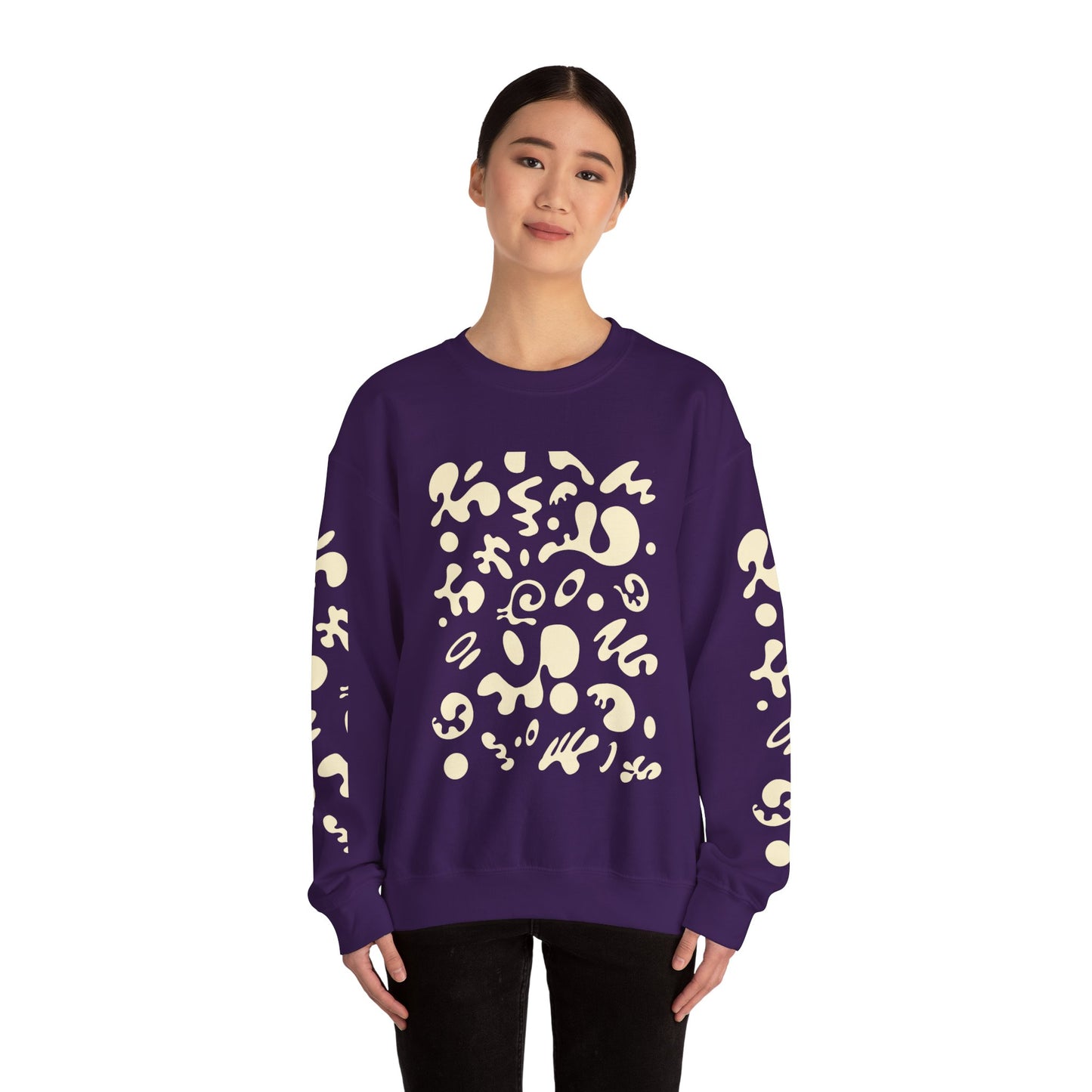 Pure Imagination Unisex Heavy Blend™ Crewneck Sweatshirt - Blank Page White Print