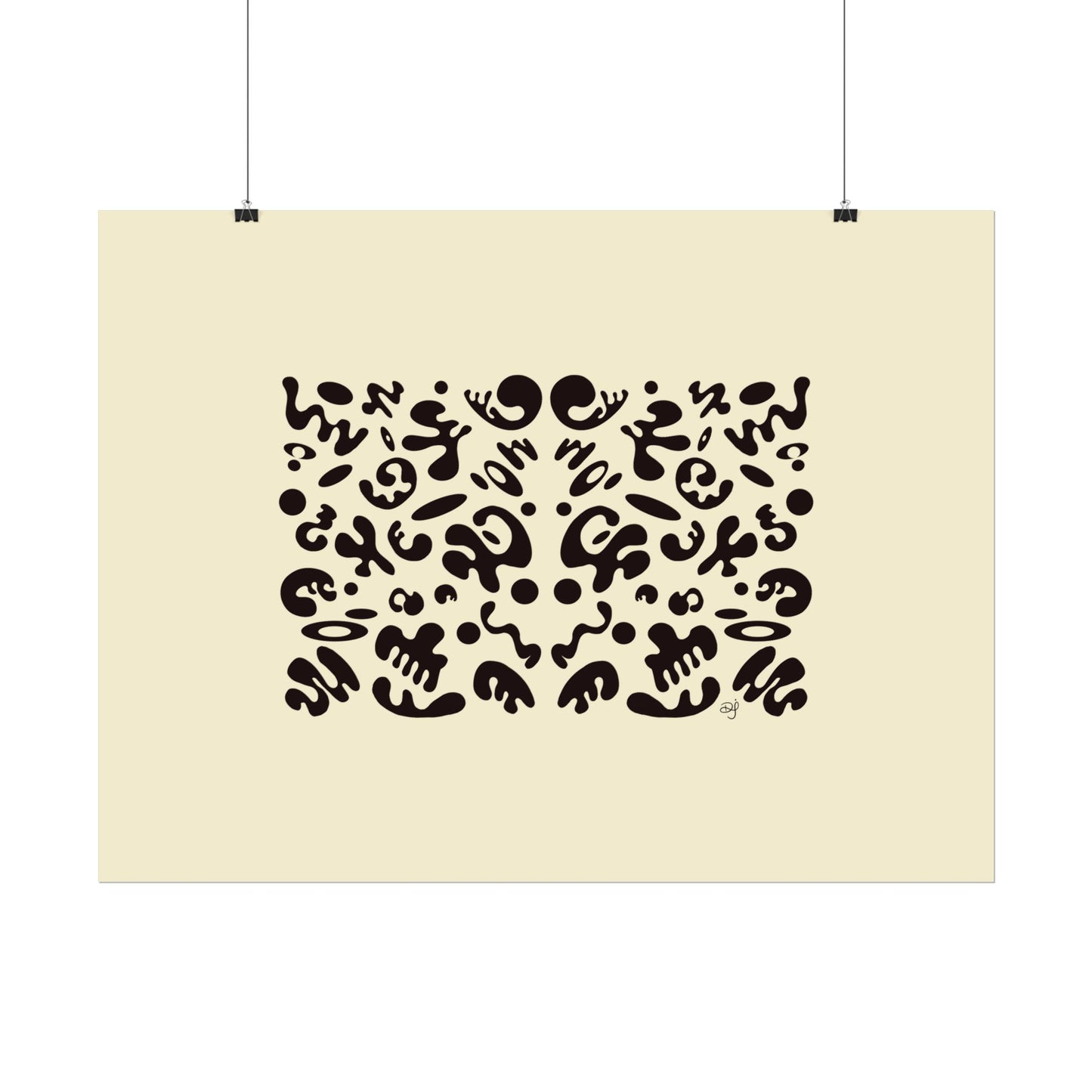 Mirror Work Rolled Poster (Landscape) - Blank Page