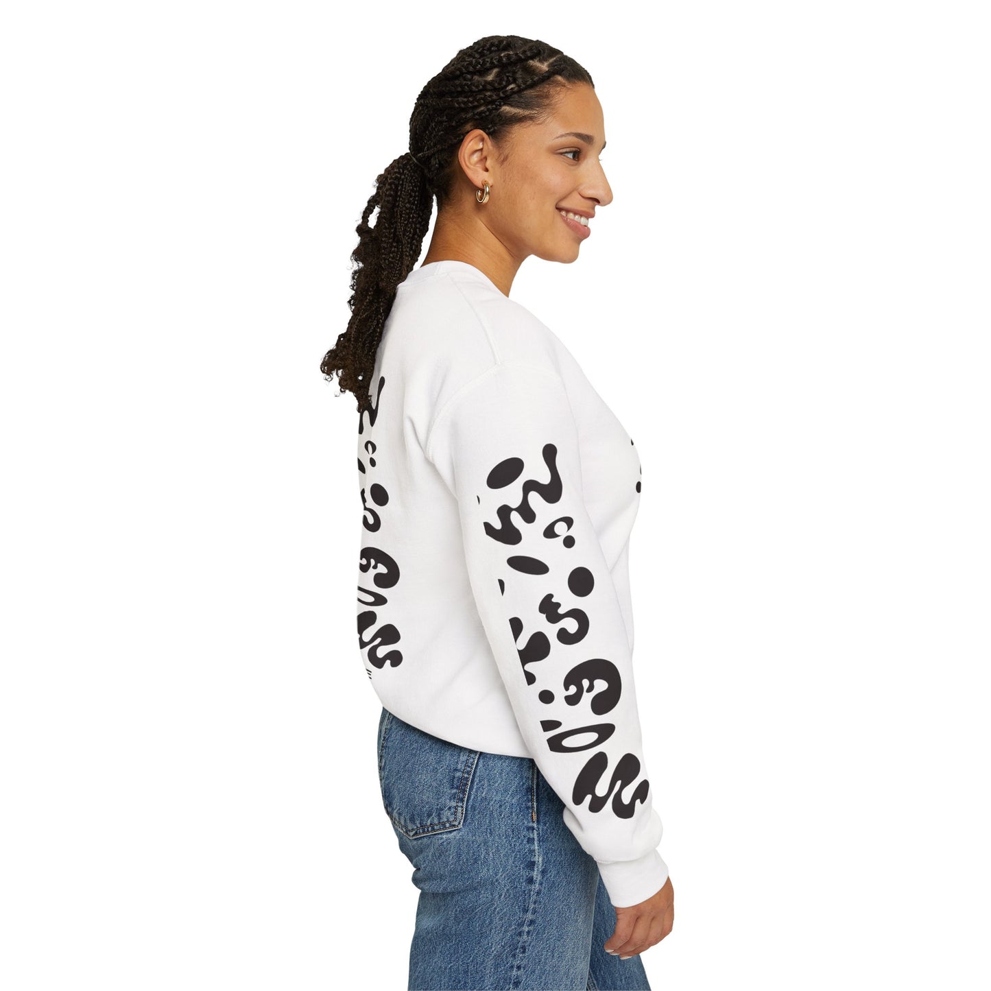 Pure Imagination Unisex Heavy Blend™ Crewneck Sweatshirt- Smoke Signal Black Print