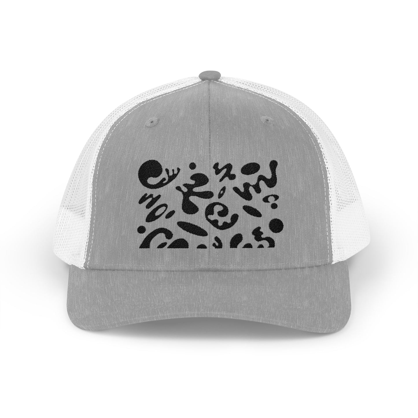 Pure Imagination Embroidered Retro Trucker Hat - Smoke Signal Black