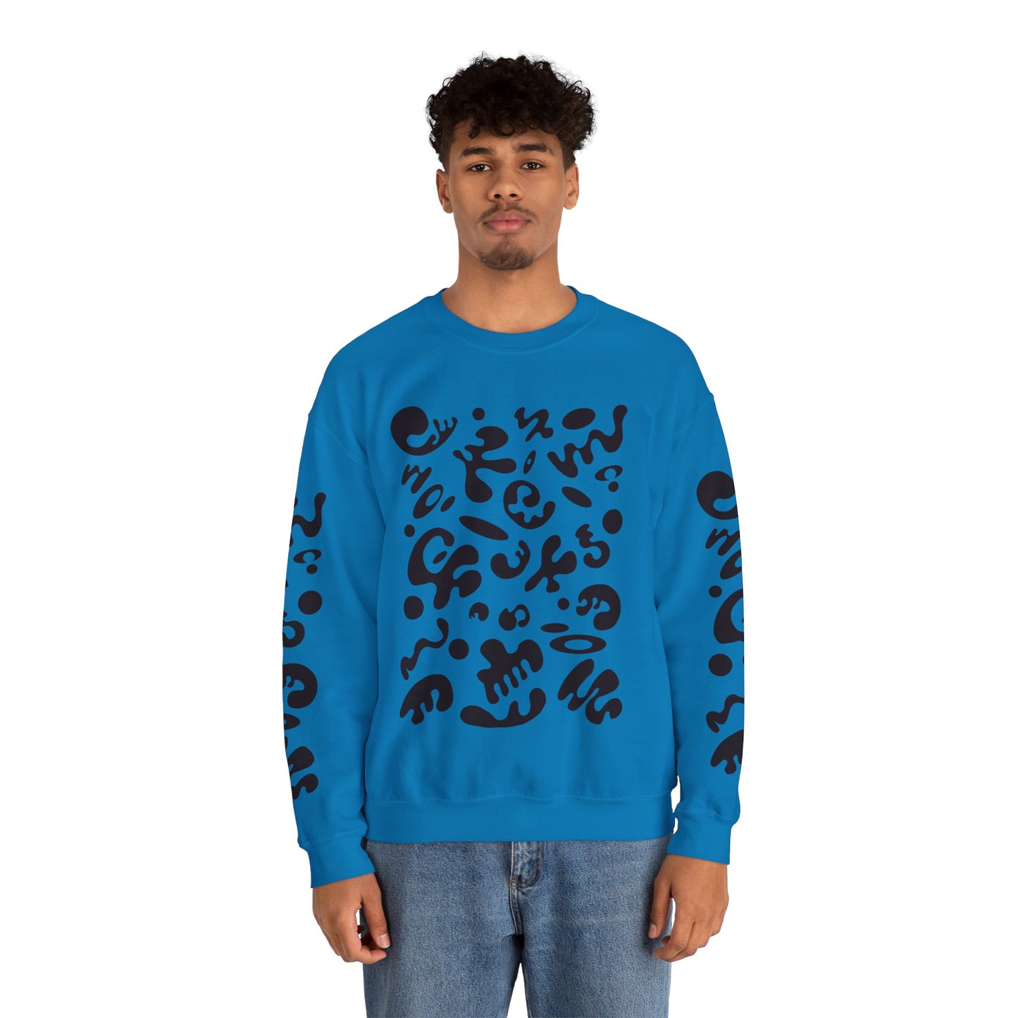 Pure Imagination Unisex Heavy Blend™ Crewneck Sweatshirt- Smoke Signal Black Print