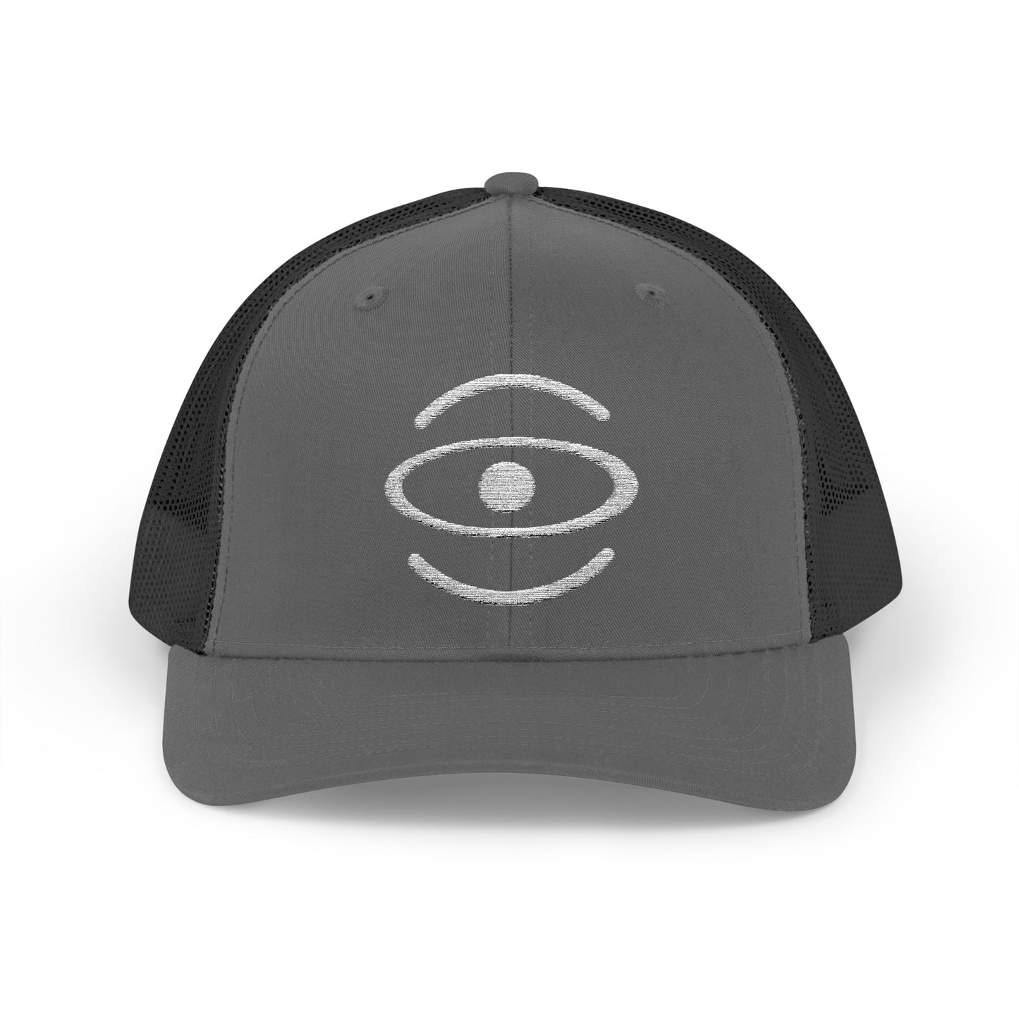 Jaha Logo Embroidered Retro Trucker Hat - Starlight White