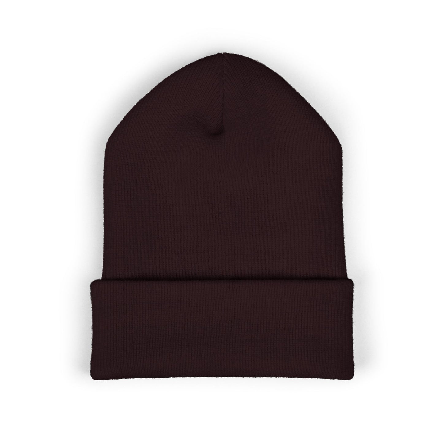 Adorn'd Logo Embroidered Classic Cuffed Beanie - Starlight White