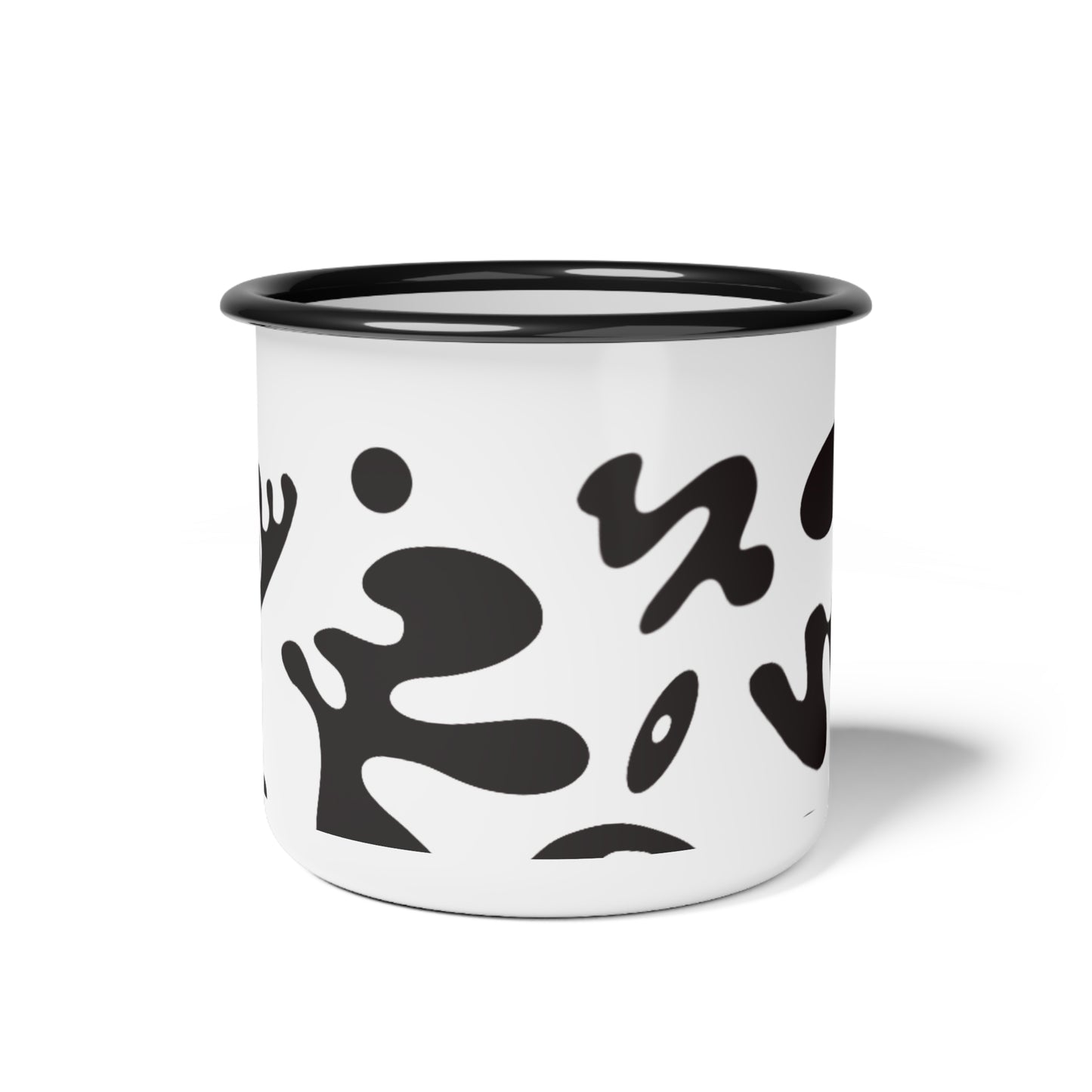 Nourish'd Enamel Camping Mug w Black Rim