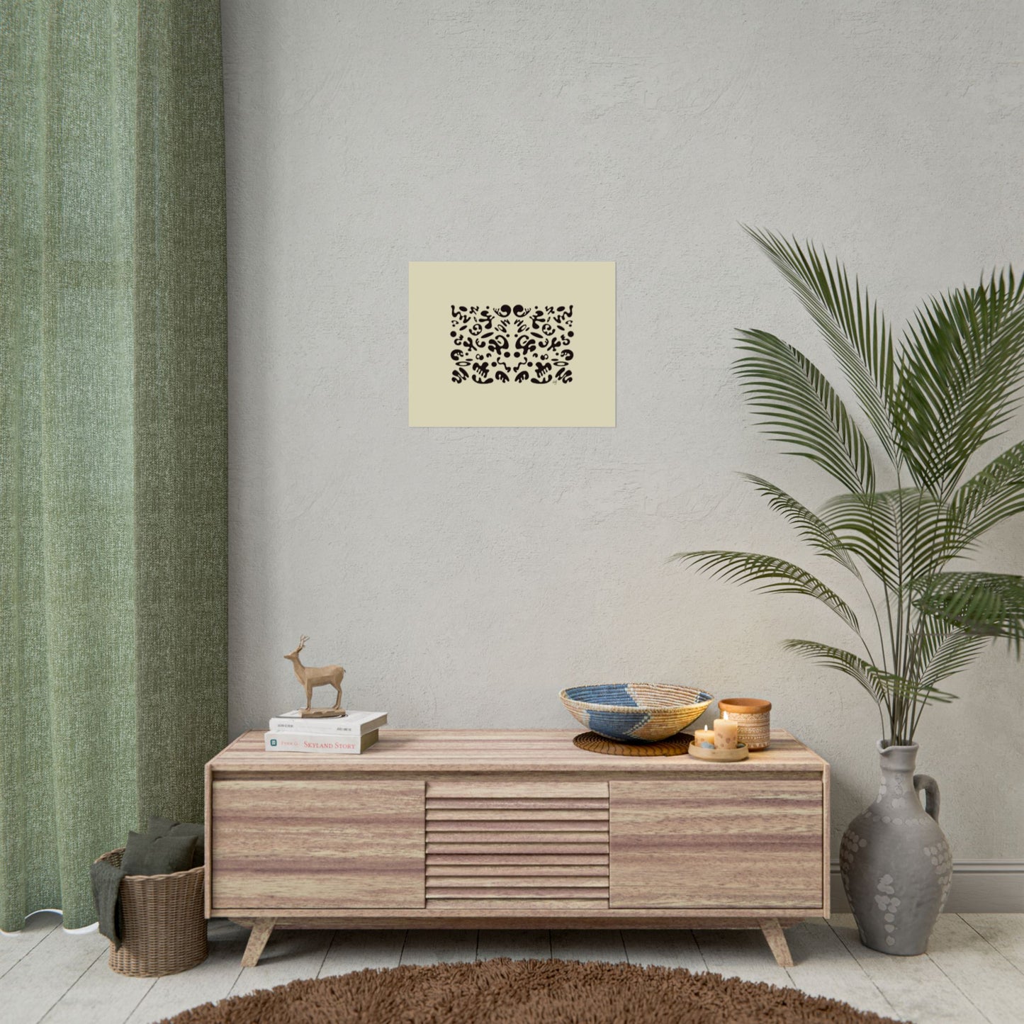 Mirror Work Rolled Poster (Landscape) - Blank Page