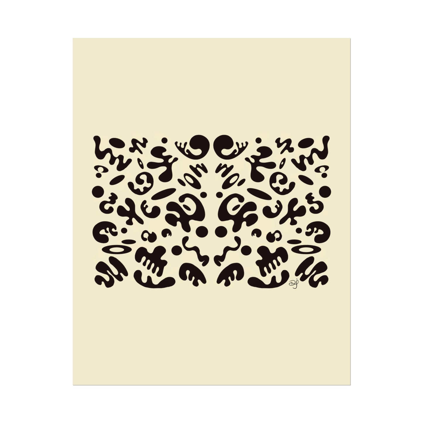 Mirror Work Rolled Poster (Portrait) - Blank Page