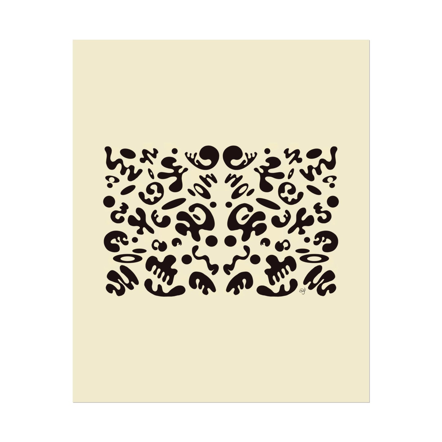 Mirror Work Rolled Poster (Portrait) - Blank Page