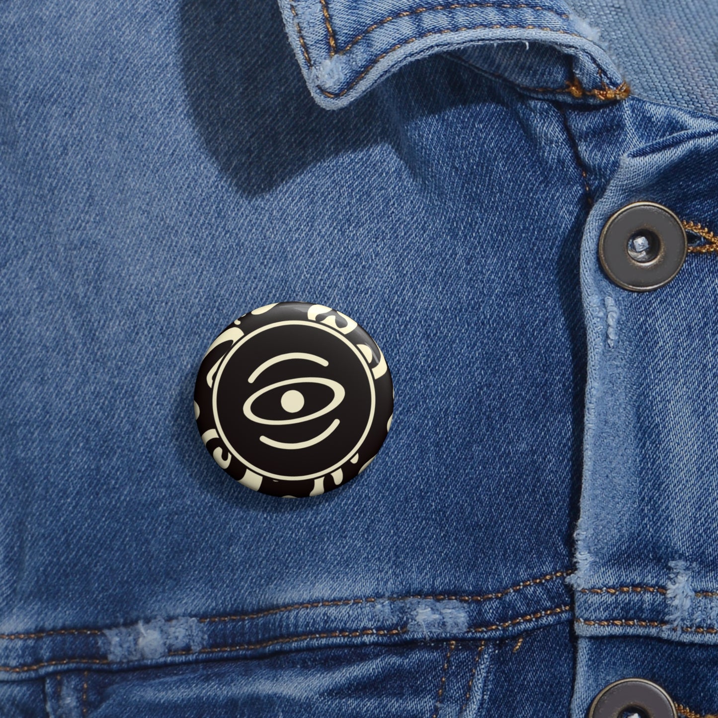 Adorn'd Color Logo Pin Button - Smoke Signal