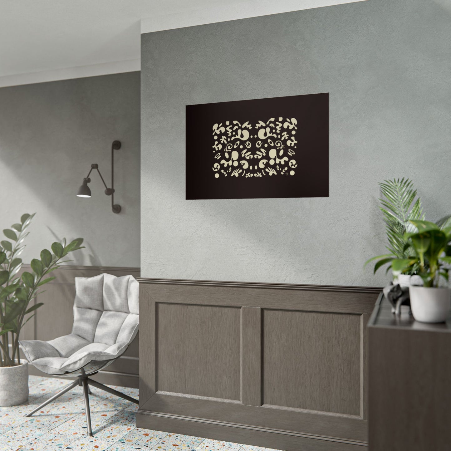 Mirror Work Rolled Poster (Landscape) - Smoke Signal