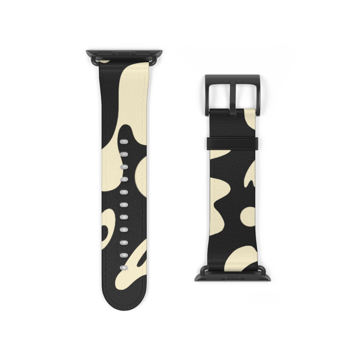 Pure Imagination Faux Leather Apple Watch Band - Smoke Signal