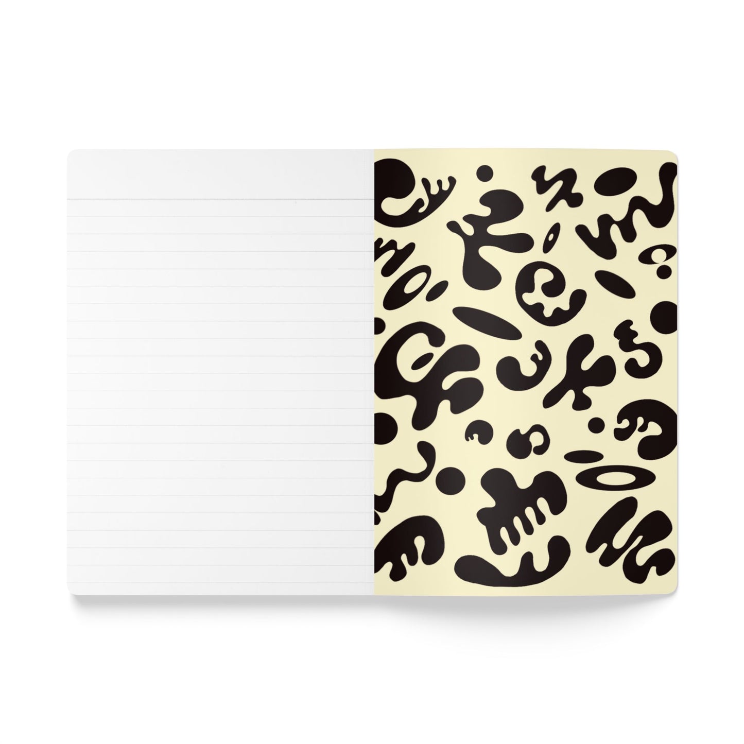 Pure Imagination Softcover Journal w Inside Prints + Tear-Off Pages (Ruled Line) - Blank Page White
