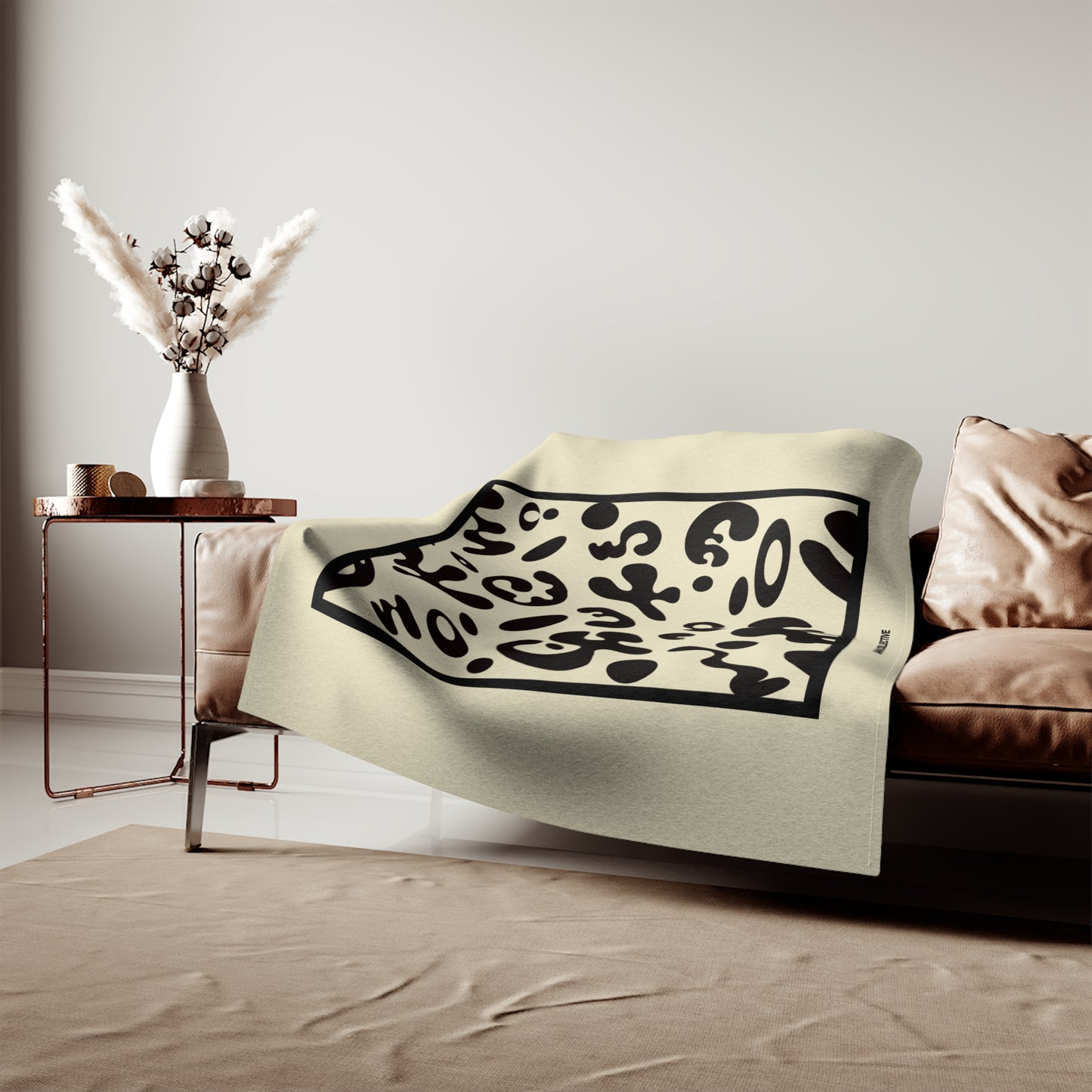 Adorn'd Minimalist Square Sweatshirt Blanket - Blank Page