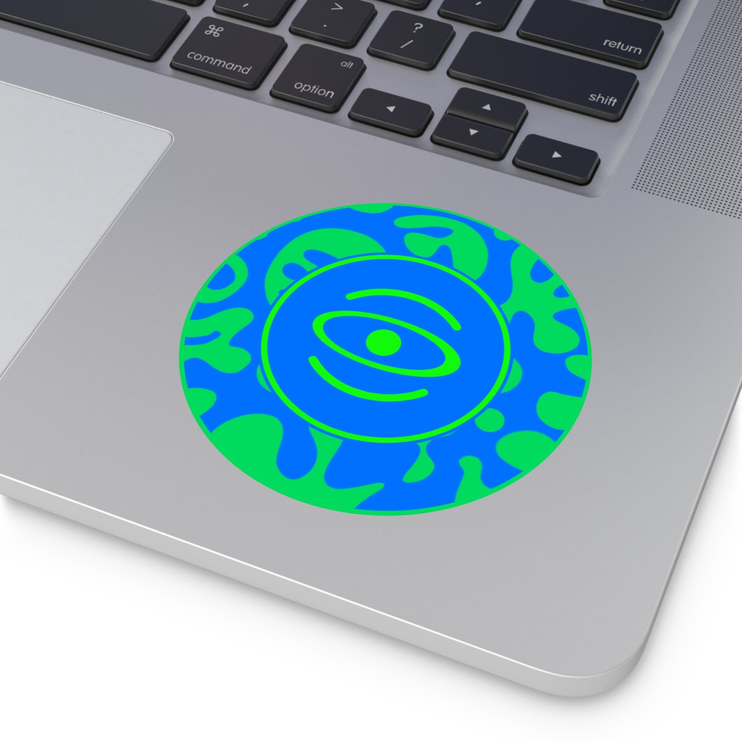 Adorn'd Logo Round Vinyl Stickers - Tide Pool