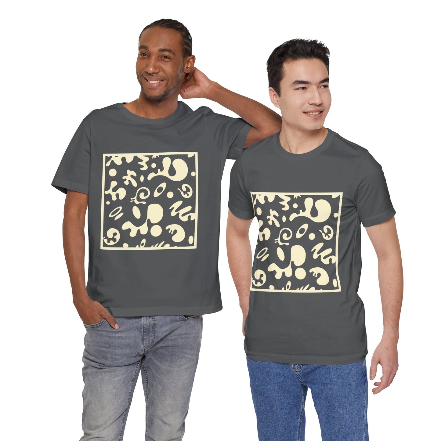 Adorn'd Unisex Jersey Short Sleeve Tee - Blank Page White Print