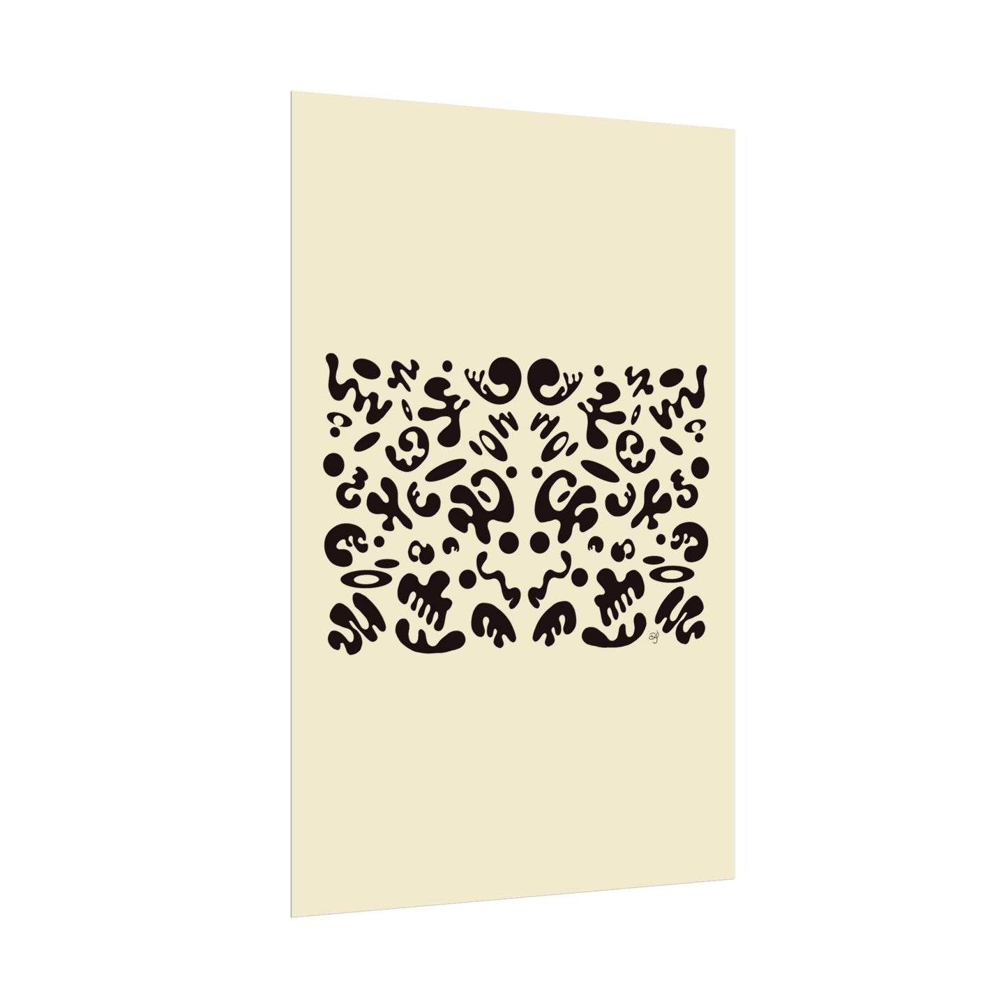 Mirror Work Rolled Poster (Portrait) - Blank Page