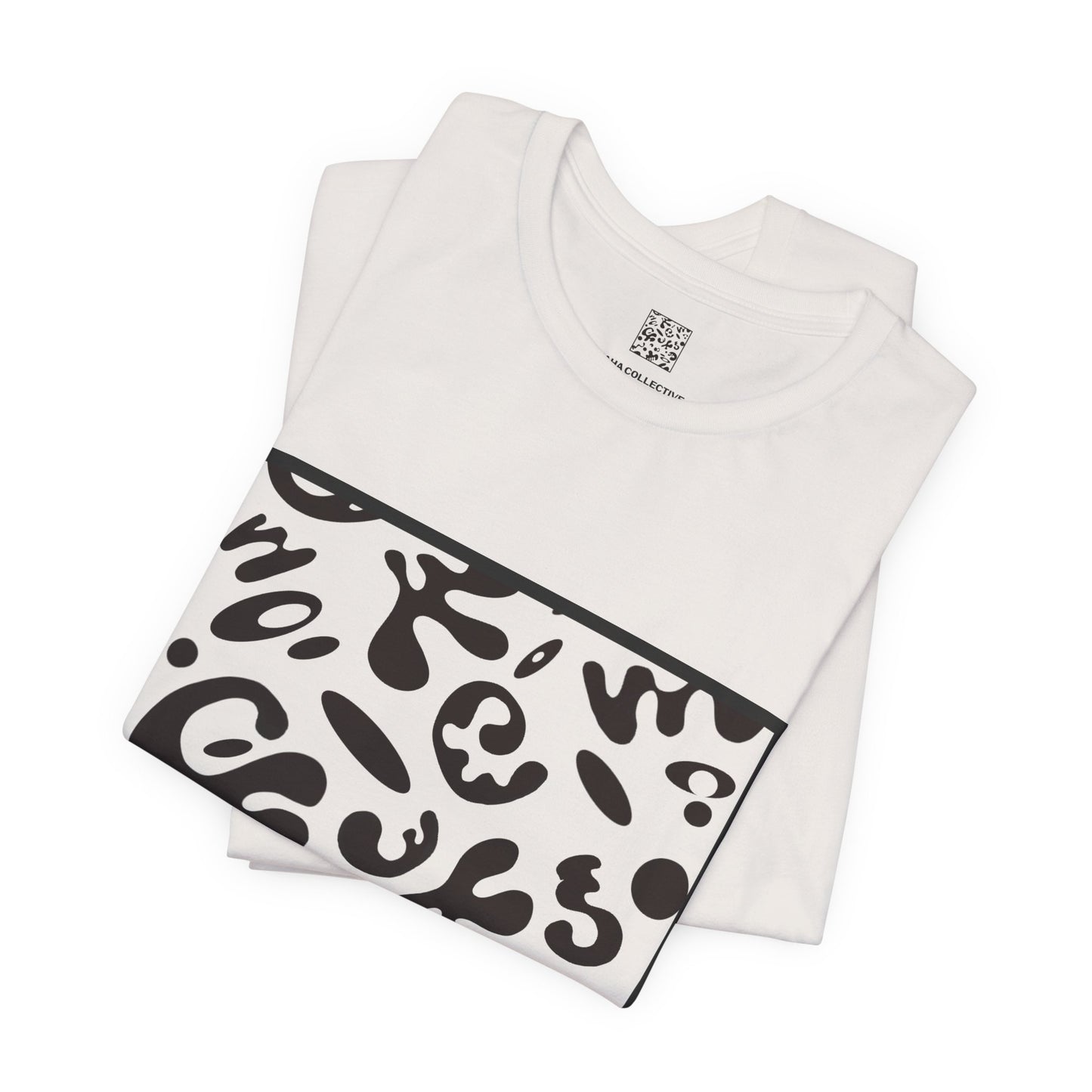 Adorn'd Unisex Jersey Short Sleeve Tee - Smoke Signal Black Print