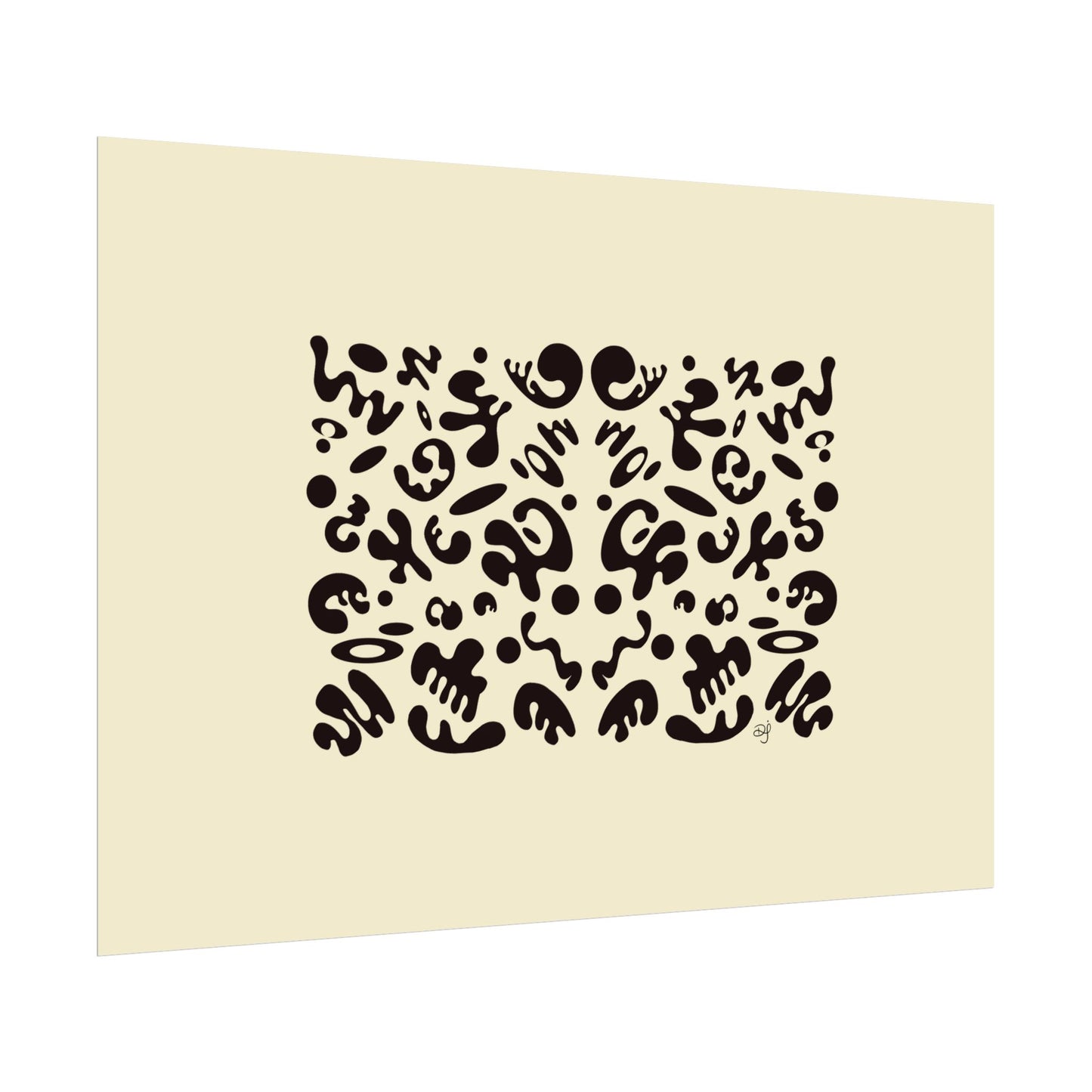 Mirror Work Rolled Poster (Landscape) - Blank Page