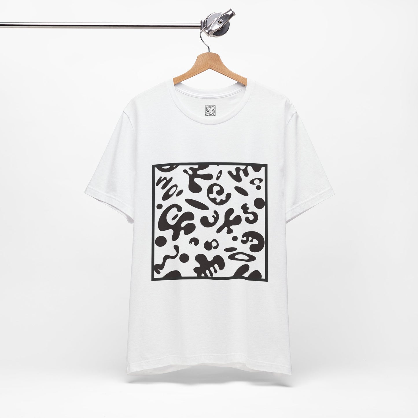 Adorn'd Unisex Jersey Short Sleeve Tee - Smoke Signal Black Print