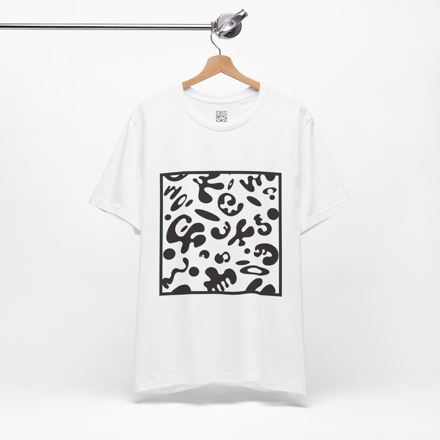 Adorn'd Unisex Jersey Short Sleeve Tee - Smoke Signal Black Print