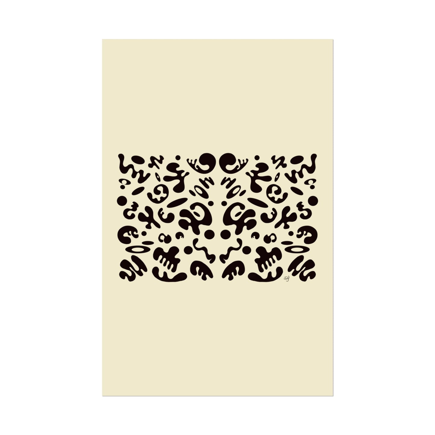 Mirror Work Rolled Poster (Portrait) - Blank Page