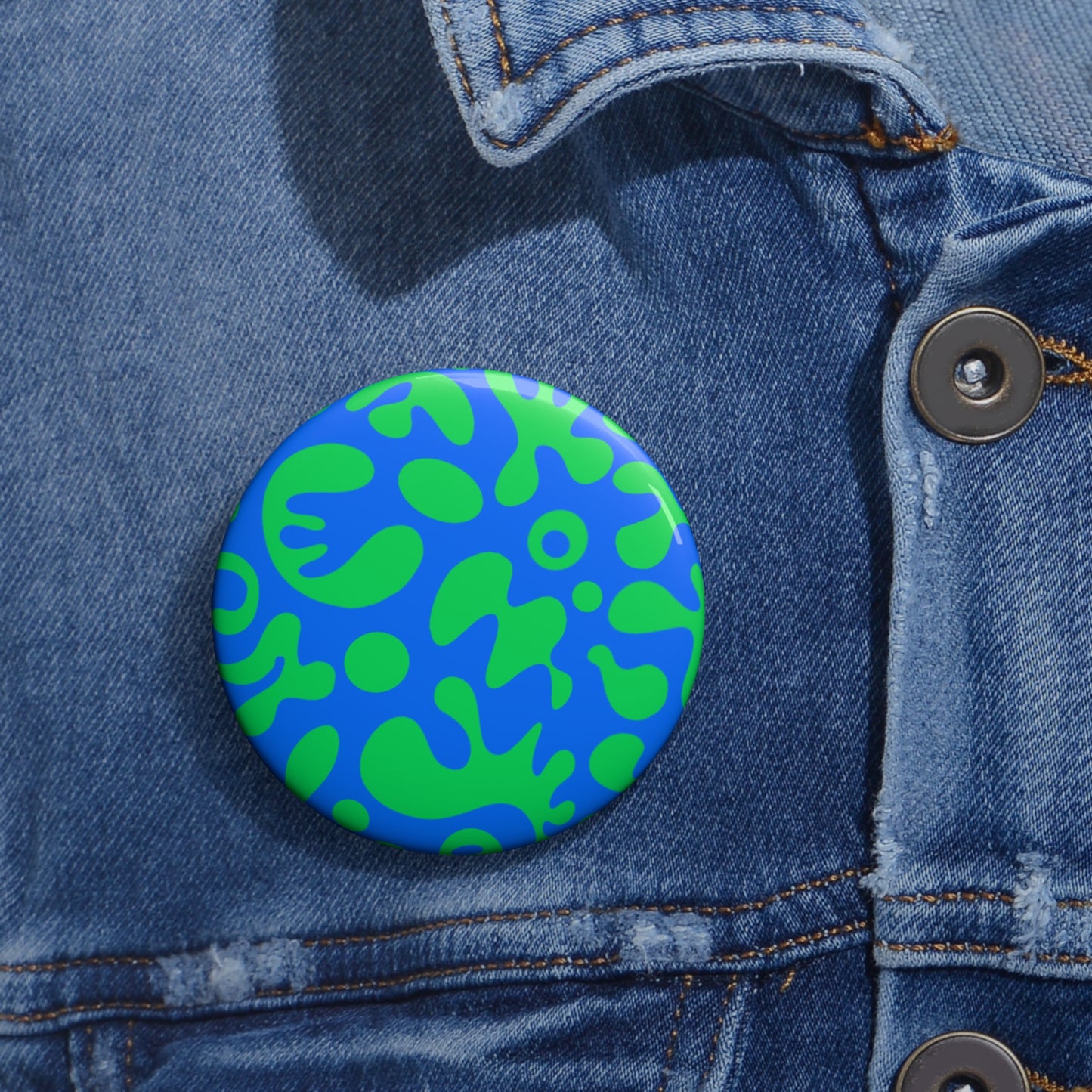 Pure Imagination Pin Button - Tide Pool