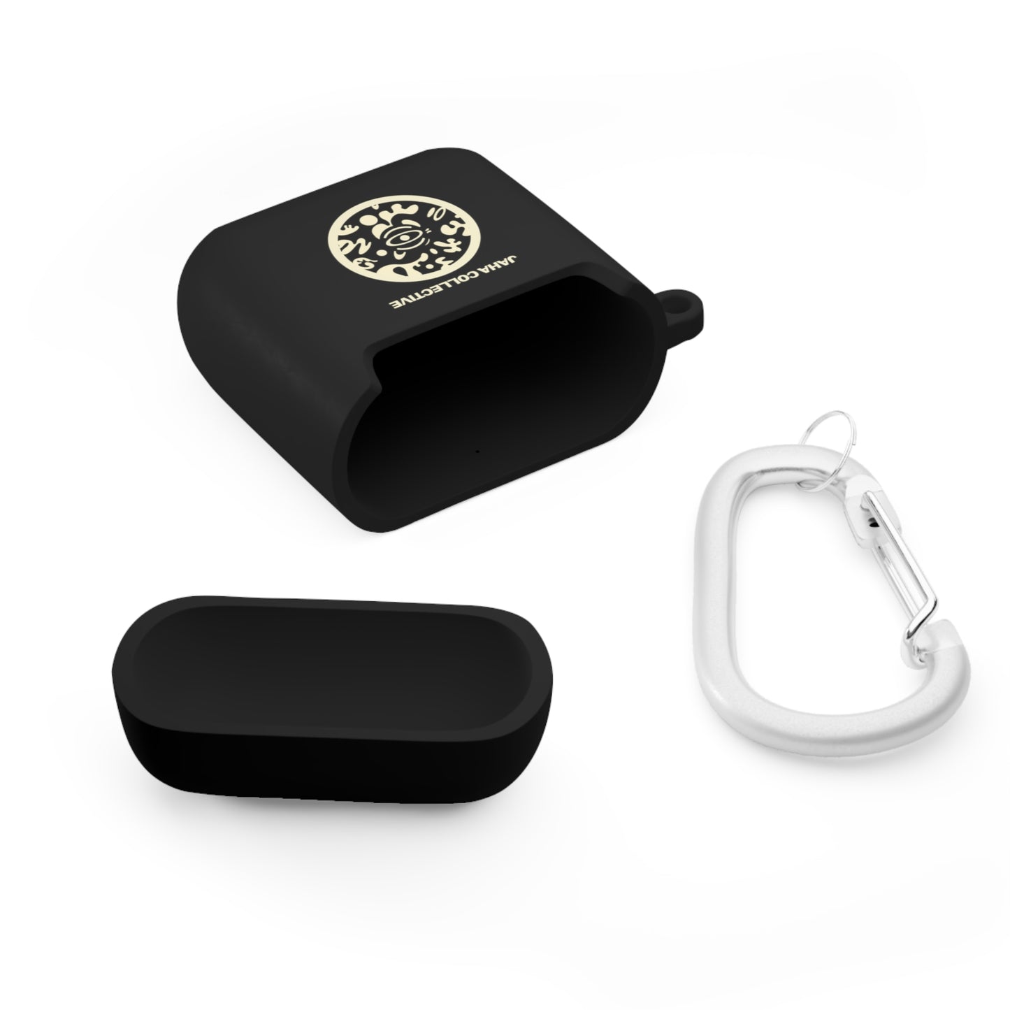Adorn'd Logo Hard Plastic Airpods Case Cover- Blank Page White