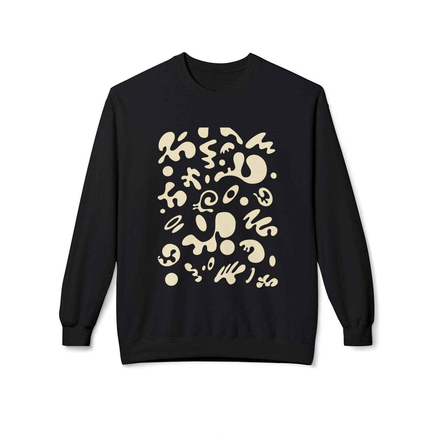 Pure Imagination Unisex Midweight Softstyle Fleece Crewneck Sweatshirt - Blank Page White Print