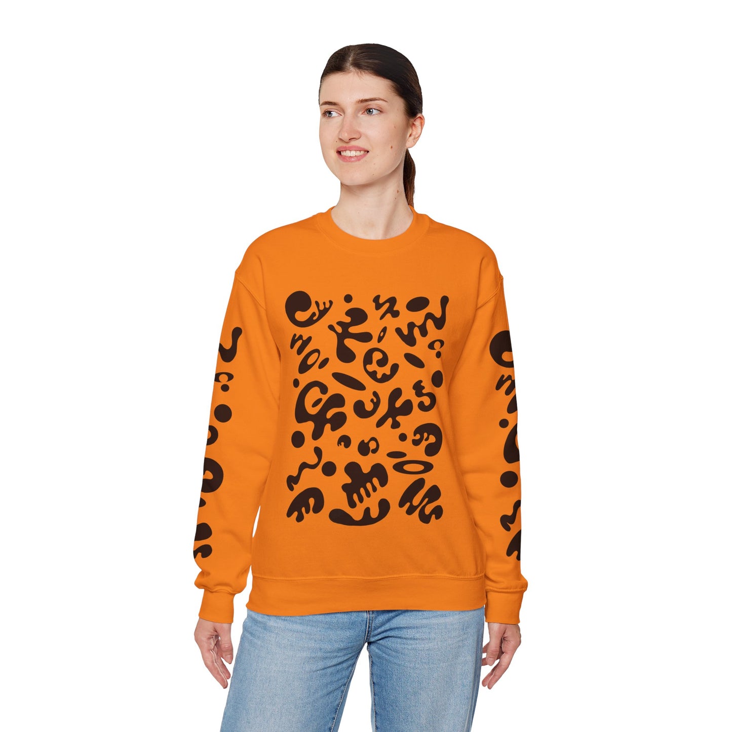 Pure Imagination Unisex Heavy Blend™ Crewneck Sweatshirt- Smoke Signal Black Print